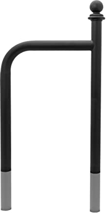 MORIA DESIGN Retro Fahrradständer Bodenparker 130 x 60 cm für 2 Fahrräder | Mountainbike, MTB, E-Bike, 2 Fahrräder, Retro Fahrradanlehnbügel, galvanisiert, pulverbeschichtet, Garage, Garten, Stabil