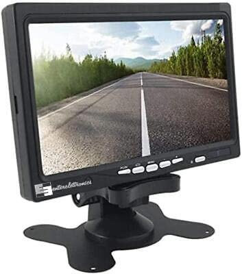 EnterElettronics Monitor 7 LCD HDMI e VGA a colori per Auto e Telecamere Videosorveglianza 4 ingressi video (V1-V2-HDMI-VGA) Casa Camper con connessione RCA HDMI (min 800x480, max 1024x600)