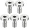 PATIKIL 5-Pack Kamera Schnellspannschraube Stativschraube Edelstahl Sechskantschlitz Schraube für DSLR Kamera Rig Zubehör 1/4-20 Gewinde 16mm Länge silbern