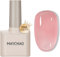 MAYCHAO Jelly Gel Nail Polish -15ML Sheer Pink Jelly Gel Polish Soak Off UV LED Transparent Pink Nail Polish for DIY Manicure Home Salon Nail Art