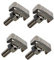 4 Pcs Battery Cable Terminal Connectors Fastener T-Bolt Replace Top Post Kit Positive and Negative for Most Car Models