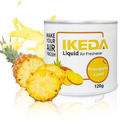 Auto Duft Lufterfrischer Flüssigdose | 120g Ananas Autoerfrischer | Starker Geruchsbeseitiger | 60 Tage längerer Duft Autoparfüm | Autozubehör für Männer Frauen | Frischer Geruch für Lkw Heim Büro