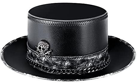HINGTAT Halloween Steampunk Pest-Doktor Neutral Magic Hat Gentleman Zylinderhut Männer Weiblich Cosplay Prom Requisiten magische Hut Gentleman Party Top Hut