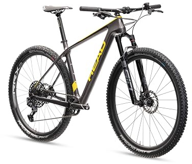 Head Unisex - Adult Trenton 5.0 Mountain Bike, Grey Metallic/Yellow