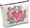CREATCABIN Make-Up-Taschen Segeltuch,Kosmetiktasche,Mehrzweck-Stiftetui Mit Metallreißverschluss,Kulturbeutel,Reisetasche,Geldbörse,Beutel Für,Schlüssel,Bleistift,25 x 18cm-Beste Mutter Aller Zeiten