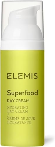 Elemis Superfood Day Cream, Prebiotic Day Cream, Replenishing and Hydrating Moisturizer, Matcha Face Cream, for a Healthy Skin and a Radiant Glow, Skincare Travel Essential, 50 ml