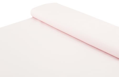 Baumwoll Stoff 100% Baumwolle uni hellrosa - Meterware ab 25 cm x 150 cm - Stoff zum Nähen