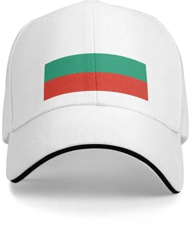 Personalisierte Bulgarien-Baseballkappe, Sonnenhut Mit Flaggenaufdruck, Verstellbare Trucker-Kappe Für Den Sommer Mit Uv-Schutz, Originelle Patriotische Fußball-Rugby-Kappe Als Souvenir, Weiß, Ei