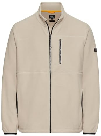camel active Herren Fleecejacke mit Stehkragen Beige, menswear-6XL