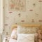 Funlife Boho Nursery Wandsticker Selbstklebend Einhorn Wandtattoo für Kinderzimmer Babyzimmer Spielzimmer Mädchen Junge, Elfen und Schmetterlinge