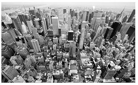 KunstLoft Tapete 'USA, New York: schwarz - weiß' 450x270cm Fototapete modern