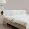 DHOME Recyceltes Holz Kopfteil MDF Paletten Stil Vertikale Palette Bed Pallets Beschläge inklusive (220cm Dual, Massiv Weiß)