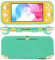 REY Custodia in silicone per Nintendo Switch Lite, custodia protettiva in gel TPU, turchese