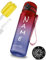 My Vesperbox – Minny - Kinder Trinkflasche - Personalisiert mit deinem Name – 500,750, 1000ml ink. Strohhalm oder Sieb - BPA frei - für Kindergarten, Schule, Sport, Freizeit (Rot - Blau 500ml)