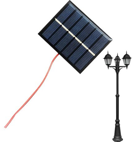 Pavsicgn Panel solar de viaje, panel solar 2W - Compacto 2W Board de cargadores solares,Fuente de energía de alta eficiencia, placa epoxídica solar, módulo de celdas solares, impermeables para juguete