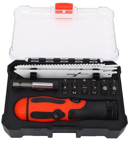 Sierra de Sierra Reciprocadora Inalámbrica, Kit de Sierra Compacta con Ergonómico, Sierra de Corte de Paneles de Yeso para Proyectos de Manualidades para Carpintería de