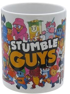 CYPBRANDS Stumble Guys, Taza, Taza Cerámica, Desayunos, Menaje, Tazas Originales, Color Blanco, Producto Oficial