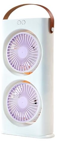 Ventilador de escritorio de refrigeración, ventilador portátil de 3 velocidades, enfriador de aire de mesa ajustable de 90 grados para dormitorio, viajes, escuela, picnic, hogar, playa