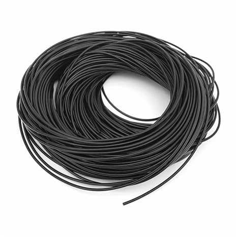 Tuyau Flexible En Caoutchouc De Silicone Noir 5 M, Petit Diamètre 1, 2, 3, 4, 6 Mm, Tube Capillaire Laboratoire(ID 3mm OD 5mm)