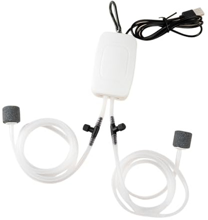 Generic Quiet Oxygen Pump, Quite Portable Aquarium Air Pump for Aquariums (Double Hole)