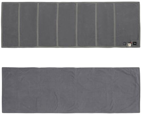 Sacco a pelo riscaldato, fodera riscaldata per sacco a pelo, tappeto portatile per tenda, 6 zone di riscaldamento, azionato da batteria esterna o altro alimentatore USB, per escursioni, picnic, viaggi