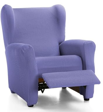 ECOMMERC3 Sofaüberwurf für Relaxsessel - Farbe Lila - rutschfest und super verstellbar, 100% Made in Spain