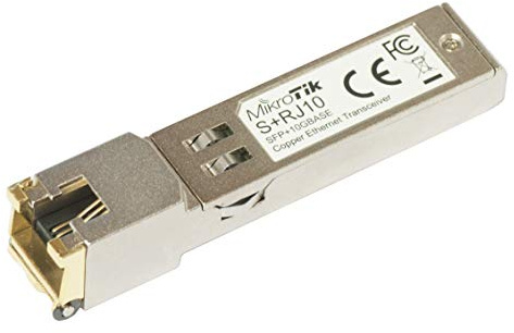 Mikrotik S+RJ10 Netzwerk-Transceiver-Modul 10000 Mbit/s SFP+ – Netzwerk-Transmittermodule (10000 Mbit/s, SFP+, SFP+, Metall, 1 Stück)