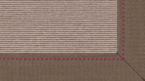 Tretford Teppiche mit Bordüre aus Leinen 4 Meter Breit Farbe tretford Leinenbordüre Lh_588_647, Größe 350cm