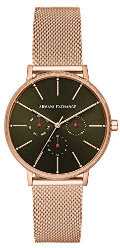 Armani Exchange Orologio Analogico Quarzo Donna con Cinturino in Acciaio Inox AX5555