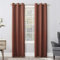 Sun Zero Easton Verdunkelungsvorhang mit Ösen, energiesparend, 101,6 x 213,4 cm, Terrakotta-Orange