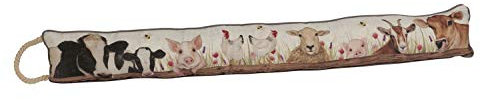 Carousel Home and Gifts Charming Farm Animals Fabric Door Draught Excluder - Farming Life Door Draught Cushion