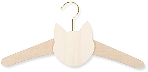 matches21 HOME & HOBBY Kleiderbügel DIY Holz Bastelset für Kinder ab 8 Jahren mit Tierkopf als Laubsägebausatz