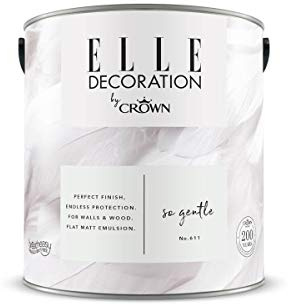 ELLE Decoration by CROWN 2.5L Flat MATT Emulsion Paint - So Gentle No 611