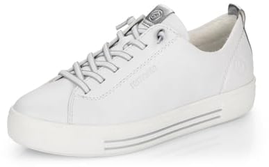 Remonte Damen Low-Top Sneaker D0913, Frauen Halbschuhe,lose Einlage,straßenschuhe,Strassenschuhe,Sportschuhe,Freizeitschuhe,Weiss Kombi (80),38 EU