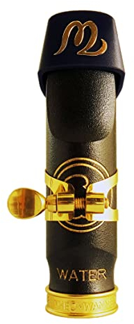 Theo Wanne Mundstück für Altsaxophon – vielseitiger traditioneller Klang – ideal für alle Stile – kleine Kammer und Hals – schwarzes A.R.T – Hartgummi