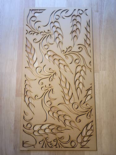 Barley Wheat Panel Screen Radiator Cabinet wall Decorative Screening-grille- Perforated MDF panel (600x300mm) 0039 (6mm thick)