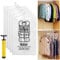 BNGXR Vakuumbeutel zum Aufhängen, 5 Stück Hängend Vakuumbeutel Mit Kleiderhaken Hanging Vacuum Storage Bags mit Staubsauger Handpumpe für Anzüge Mäntel Jacken Kleidung Bettdecken