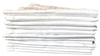 ANTONIA Taschentuch mit Initiale A bis Z, weiß, Baumwolle, monogrammiert, 6 Stück, Weiß, 12 Stück, Einheitsgröße