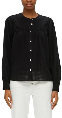 QS Bluse mit Dobby-Struktur im Loose Fit
