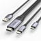 Cavo HDMI a USB C 8,2 piedi 4K60Hz, sorgente HDMI e alimentazione a convertitore di visualizzazione USB C, per Xbox PS5 Steam Deck Dock a Studio Display, Nreal, Xreal Beam, Rayneo