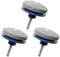 GLADFRESIT 3Pcs Blade Sharpeners, Heavy Duty Lawn Mower Blade Sharpener with Blade Balancer for Rotary Lawnmower, Power Drill Hand Drill