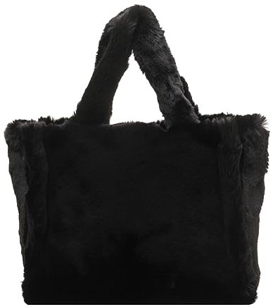 DKIIL NOIYB Puffy Tote Bag Damen Plüsch Handtaschen Mädchen Daunen Schultertaschen Süße Weiche Umhängetaschen Kunstfell Tragetaschen Teddy Tasche
