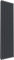 Greened House 1800 High Anthracite & White Double Oval Tube Central Heating Radiators. Vertical Column Double Panel Heater (Anthracite 1800 x 480 Double)