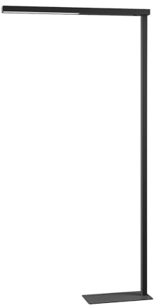 Arcchio LED Bürostehleuchten 'Tamilo' (Modern) in Schwarz aus Aluminium u.a. für Arbeitszimmer & Büro (2 flammig,) - Bürolampe, Arbeitsplatzlampe, Standleuchte, Stehlampe, Deckenfluter