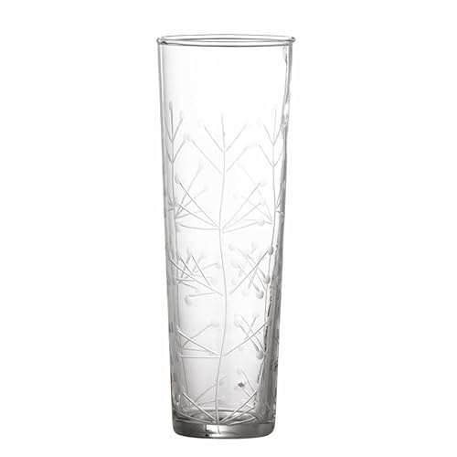 Bloomingville AKI Trinkglas aus Recycled Glass, klar – 290 ml, nachhaltiges Design, spülmaschinenfest – 82068200