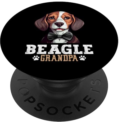 Beagle Opa Hundeliebhaber Beagle Hund Vatertag PopSockets mit austauschbarem PopGrip