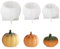 Stampo in silicone per Halloween, zucca, stampi in silicone per Halloween, zucca, 3D, in silicone, per Halloween, per candele, gesso, artigianato (3 pezzi)