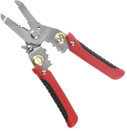 JASKFG Wire Stripper - Plier 3 in 1 Hand Tool, Terminal Crimper, Cable Cutters, Wire Strippers Electrical, Cable Stripper Tool - Wire Strippers for Adjustable Rotary Switch Self Adjusting