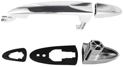 VQEOEOT Maniglia Esterna Della Porta, Maniglia apriporta anteriore, Maniglia Esterna Anteriore glossy Per Lancia Ypsilon 2003-2011 Anteriore Sinistra 735350098 735409026