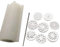 Cetfuro 1Set Acryl Durch Ziehen Kaleidoskop Seifen Former 1000 Ml RöHrchen Silikon Seifen Form